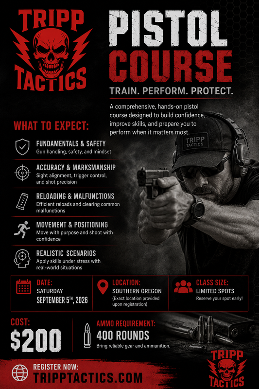 Basic Pistol Course September 12th, 2026